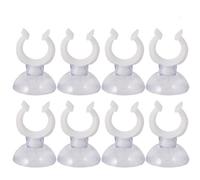 minkissy 10pcs Strong Aquarium Suction Cup Clips with Pvc Material and 16x30mm Size, Powerful Suction for Fish Tank Wire Fixing on Smooth Glass Surfaces, Prevent Slipping and Falling