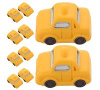 minkissy 10pcs Terrarium Figurines Car Dollhouse Garden Decoration Taxi Micro Landscape Cake Toppers Taxi Statue Dollhouse Landscape Desktop Decoration Ornament Yellow