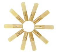 minkissy 10pcs Thinner Clarinet Reeds Premium Woodwind Instrument Accessories for Easy Playing and Rich Tone Compact for Musicians the Go