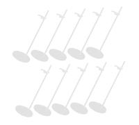 minkissy 10pcs Transparent Plastic Doll Display Stands Rack Stable Doll Support Holders for Storage and Collection Suitable for Home Store Shelves