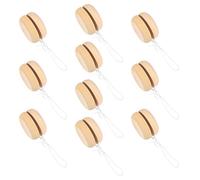 minkissy 10Pcs Unfinished Wooden Responsive Balls DIY Painting for Creative Fun Safe and for Parent Activities and Skill Development
