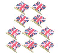 minkissy 10pcs Union Jack Metal Badge Vibrant Union Jack Design, Alloy England Pin Badge Featuring Easy Secure Attachment and Butterfly Clutch Back, for Holidays and Commemorating Trips