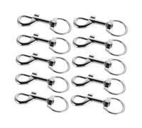 minkissy 10pcs Versatile Zinc Alloy Fish Mouth Snap Hooks Keychain Hooks for Handbags Carabiners Hardware Clips