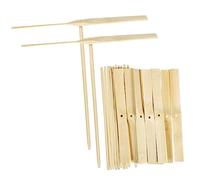 minkissy 10pcs Wooden Bamboo Dragonfly Balance for Creative Physics Educational Model Natural Color Brain Development and Fine Motor Skill Enhancer