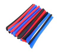 minkissy 12 Pairs Silicone Eyeglass Temple Grips Non Slip Retainers for Enhanced Comfort Easy to Clean Versatile Fit for Various Eyewear Styles Black Blue Red