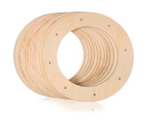 minkissy 12 Pcs Wood Made Wreath Frames Circle Shape Wreath Base 30Cm for DIY Crafts Christmas and New Year Decorations, Easy to Decorate and Smooth to The Touch