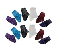 minkissy 12pcs Acoustic Guitar Finger Picks Set Ergonomic Flat Thumb Plectrums for Banjo Ukulele and Bass Durable Sound Quality Enhancer with Excellent Tone and Comfort