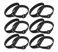 minkissy 12pcs Adjustable Yoga Mat Straps Black Nylon Hook and Loop Fasteners Prevents Mat from Unrolling Carrier for Exercise Lovers