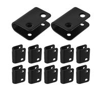 minkissy 12pcs Black Metal U-shaped Speaker Connection Buckles, Impact Resistant and Quick Installation, Suitable for Speaker Setups and Cabinets in Studios and Stage Sound Systems