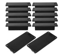 minkissy 12pcs Black Plastic Battery Tray for Speaker with Compact Fit and Stable Power Supply, Replacement Battery Compartment Lid for Soundbox Use at Gatherings and Occasions