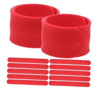minkissy 12pcs Blank Silicone Slap Bracelets Soft Snap Wristbands for DIY Painting Favors Birthday Halloween Christmas Bulk Bands