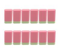 minkissy 12pcs Blush Cream Stick Tubes Empty Blush Wand Containers 3.35x1.81x0.75in Portable Size High Durability Plastic for Household Skincare Routines