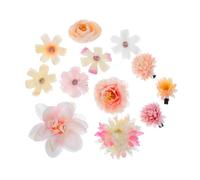 minkissy 12pcs Bohemian Pink and Hairpins Set Lightweight Hair Styling Clips for Women Delicate Floral Accessories for Weddings Parties Music Events and Dance Celebrations