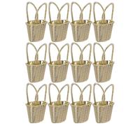 minkissy 12pcs Candy Box Tote Bag Pack Plastic Golden Tote Bag-shaped Candy Storage Container for Party Games Christmas Party