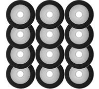 minkissy 12pcs Cassette Tape Pinch Roller Bearing Wheels Rubber Pressure Rollers for Recorder Drive Repair Compatible with Audio Tape Deck Machines