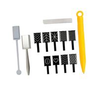 minkissy 12pcs Cat Eye Magnet Nail Art Tool Set Double-ended Magnet Pen for Manicure Easy to Use Nail for Salon and Home Multifunctional Design Accessories