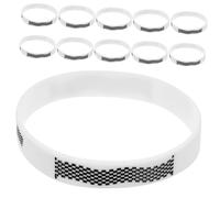 minkissy 12pcs Checkered Flag Silicone Wristbands Racing Theme Bracelets for Events Lightweight Plaid Pattern Wristbands for Sports Parties and Daily Wear