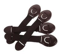 minkissy 12pcs Child Safety Cabinet Locks Baby Toilet Drawer Locks with Fabric Strap Coffee Color for Home Safety