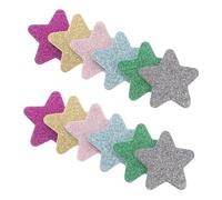 minkissy 12pcs Christmas Nail File Set Star Shape Glitter Strips and Sponge for Manicure Nail Care