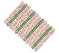 minkissy 12pcs Christmas Nail Files Emery Board Set for Nail Extensions and Natural Featuring Christmas Theme Design for DIY and Salon Use with Glue Removing and Sanding