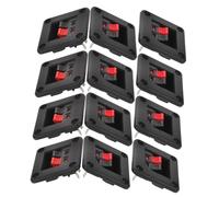 minkissy 12pcs Desktop Speaker Junction Box Speaker Wire Clamp Terminal Cup for Audio Systems Tidy Cable Management