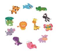minkissy 12pcs DIY Drill Painting Stickers Creative Resin Craft Kit for Boys and Educational Handicraft Decor for Refrigerator Computer Phone
