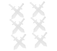 minkissy 12pcs Diy Knight Sword Your Own Cardboard Swords for Creative Play and Crafts for Boys and Girls Parties School Events and Castle Activities