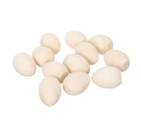 minkissy 12PCS DIY Wooden Easter Eggs Hand Painted Egg Creative Craft Painting Kit for Imaginative Hands Activity and Holiday Decoration