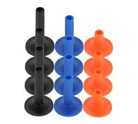 minkissy 12pcs Drum Cymbal Sleeves Kit Plastic Protective Sleeves for Cymbal Stands with Easy Installation for Drum Performance Practice and Recording