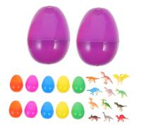 minkissy 12pcs Easter Dinosaur Eggs Surprise for Fillable Eggs for Easter Hunts and Party Favors Fun Dino Inside