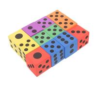 minkissy 12pcs Eva Foam Big Playing Dice for Random Color Multipack Soft Educational for Classroom Outdoor and Travel Use Cubes for Early Learning and Math Games Random Color