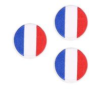 minkissy 12pcs Flag Clothes Repairing Patches Embroidery Applique Round Cloth Creative Fashion Decorative Cover Broken Holes Decorate Clothing for Bags and Dresses in Stage Clothing