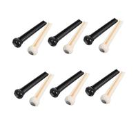 minkissy 12pcs Guitar Bridge Pin Set Decorative Acoustic Guitar Pegs with Easy Installation Secure String Hold Elegant Design