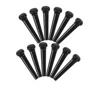 minkissy 12pcs Guitar Bridge Pins Set for Acoustic Guitar Durable Replacement Pegs Sturdy Material for Musicians Prevent String Slippage