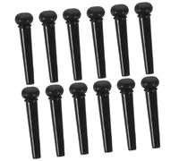 minkissy 12pcs Guitar Bridge Pins Set for Acoustic Guitars Durable Replacement Pegs for String Tuning Ukuleles High Hardness Easy to Install