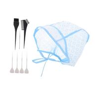 minkissy 12pcs Hair Highlighting Cap Kit Adjustable Hair Dye Cap with Holes Highlighting Tool Kit Crochet Needle for Salon and Home Hairdressing Accessories
