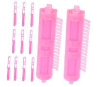 minkissy 12pcs Hair Root Roller Clip Set Perm Hair Styling Tool for Curly Wavy Fluffy Hair for Home Salon Use