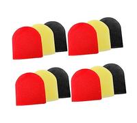 minkissy 12Pcs Handheld Microphone Windshield Covers Durable Sponge Mic Covers for Ktv Karaoke and Events Comfortable and Lightweight Replacement Red Yellow Black