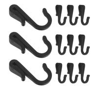 minkissy 12pcs J Shaped Plastic Hooks for Hanging Kitchen Utensils and Plates Heavy Duty High-Strength Hooks to Enhance Kitchen Storage Efficiency Resistant to Deformation and Office Use