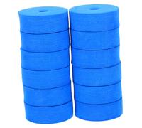minkissy 12Pcs Lake Blue Double Layer Cymbal Felt Washers Thick Drum Pads for Snare Tom Stands Cushioning Protection for Instruments and Floors Versatile Drum Maintenance for Beginners and