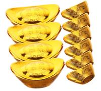 minkissy 12pcs Large Ingot Candy Case Plastic Boxes for Food Packaging Lightweight Decorative Home Decor for Birthdays and Other Celebrations