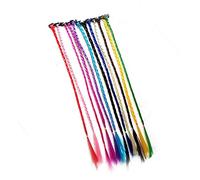 minkissy 12pcs Messy Bun Hair Claw Clip Crochet Braids Hair Extensions for Styles