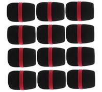 minkissy 12pcs Microphone Windscreen Sponge Filter Covers for Handheld Mic Noise Reduction Windproof Protective Shield Mic Cover for Karaoke Interviews Presentations