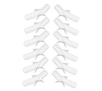 minkissy 12pcs Miniature Beach Chair Model White PVC Mini Deck Chairs for Dollhouse Decoration Compact for Mini Beach Scene and Ocean Layout Props