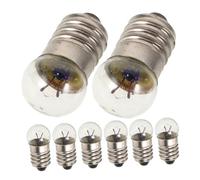 minkissy 12pcs Miniature Electrical Bulbs Mini Screw Base Light Bulbs for Flashlight Replacement and Physics Experiments for Science Teaching and Outdoor Use