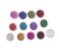 minkissy 12pcs Mixed Color Glitter Eyeshadow Powder Kit Loose Pearl Eye Shadow Pigments Professional Makeup Palette for Party and Daily Use Random Color