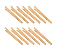 minkissy 12pcs Montessori Tweezers Bamboo Sorting Tongs for Fine Motor Skills Bead Clip Tools for Sensory Play for Group Activities and Parent Interaction
