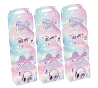 minkissy 12pcs Music Theme Candy Box Birthday Candy Supplies for Wedding Goodie Bag Music Goodie Box for Theme Parties Singer