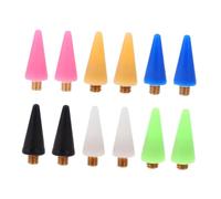 minkissy 12pcs Nail Art Wax Replacement Tips Pen Tip for Rhinestone Picker Multi-color Dotting Pen Accessories for DIY Gems Fixing Easy Install and Safe Materials