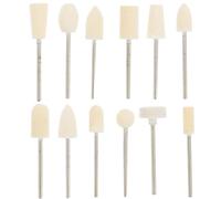 minkissy 12pcs Nail Polisher File Kit Electric Tools Manicure Bits Pedicure Nail Replacement Bits Manicure Pedicure Bit Nail Gel Bit Ceramics